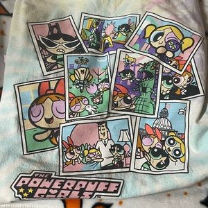 Powerpuff girls pastel tie-dye shirt